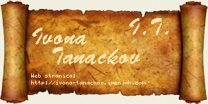 Ivona Tanackov vizit kartica
